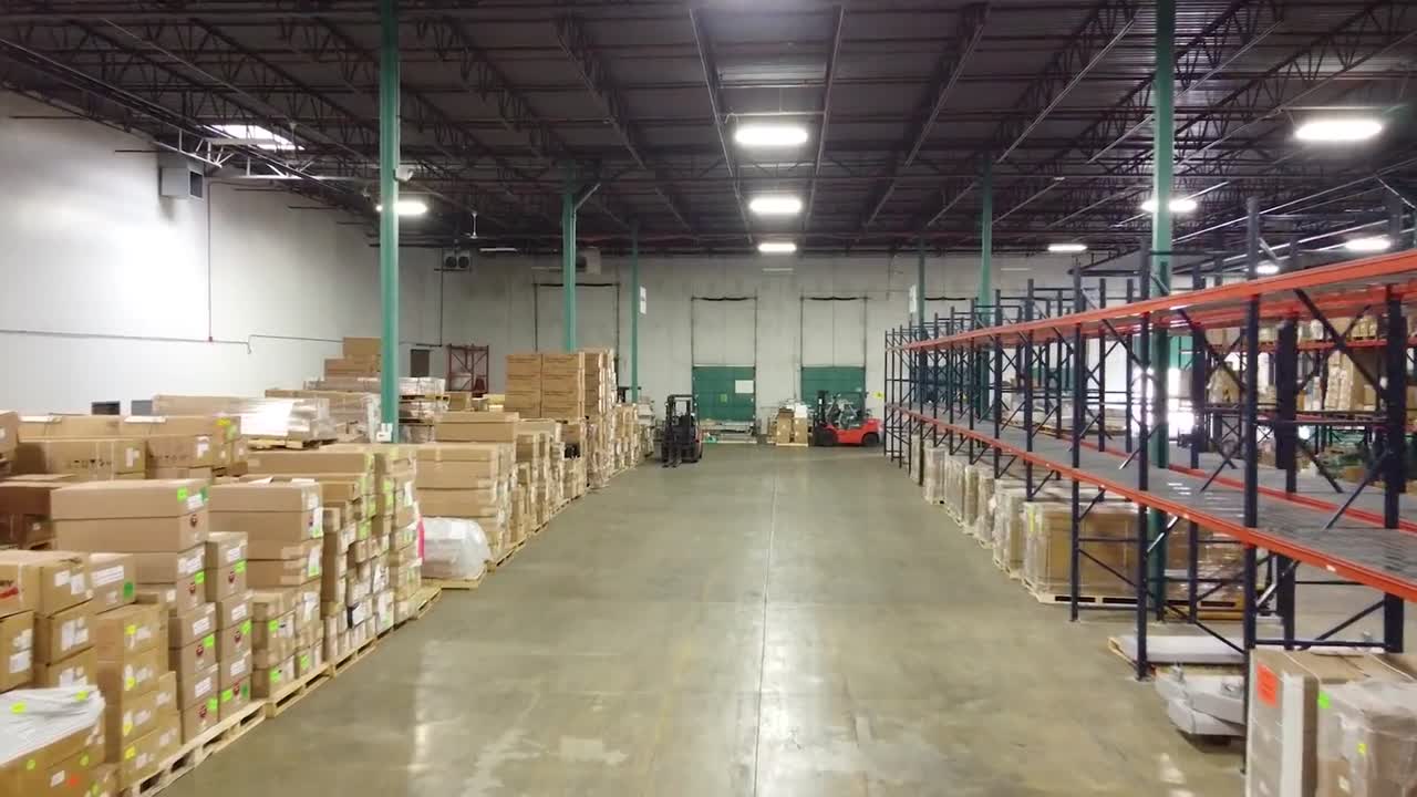 Inventory zones seen from a ceiling camera